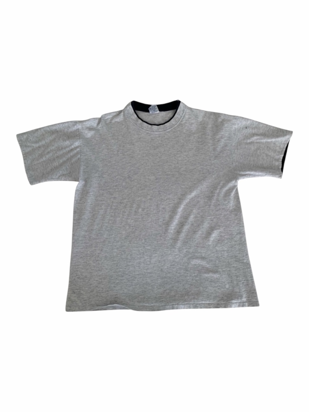 Vintage Cal Cru T-Shirt Men L / XL Gray Blue Short Sleeve Crewneck Layered Look